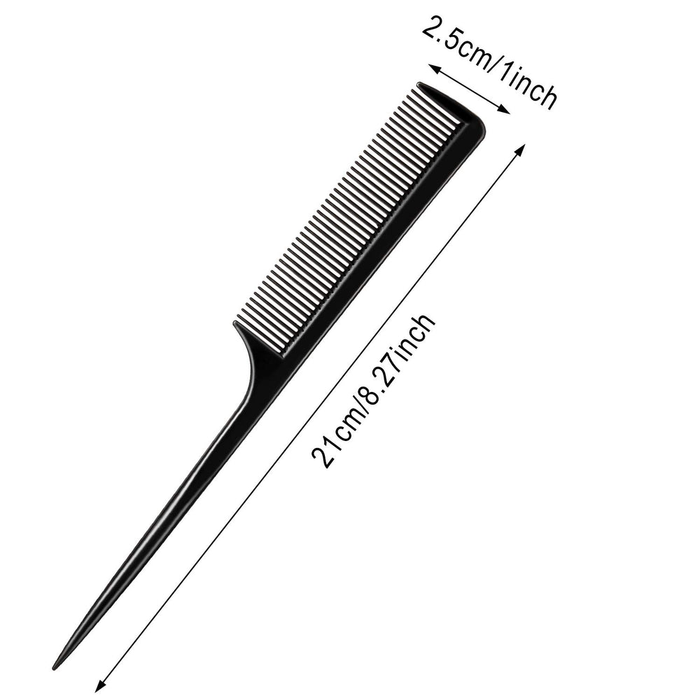 Boao rat tail comb with anti-static properties reduces flyaways during styling