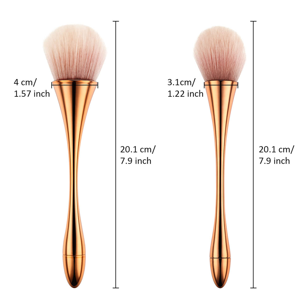 Boao soft synthetic bristles for gentle, non-absorbing makeup application.