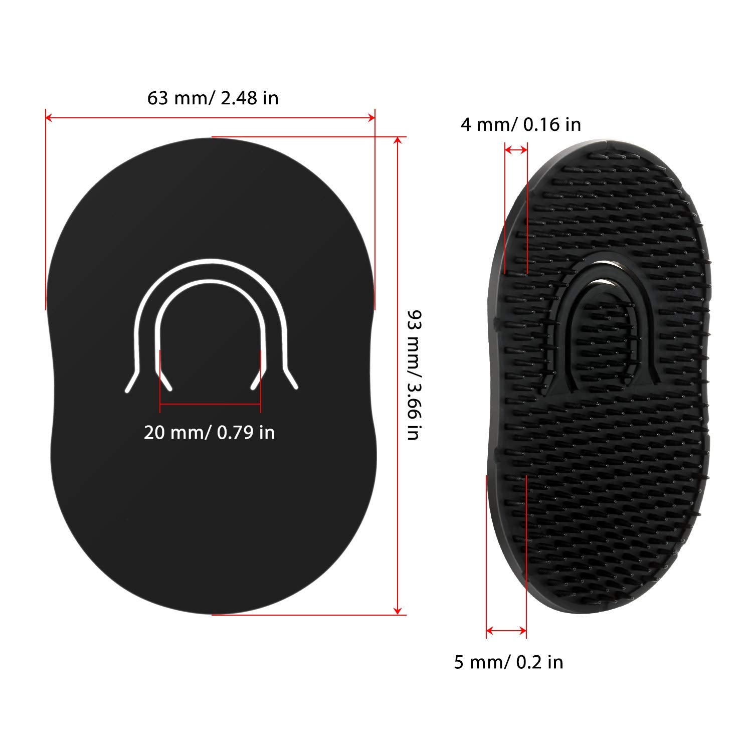 Boao travel pocket comb fits neatly in your bag for quick styling anywhere.