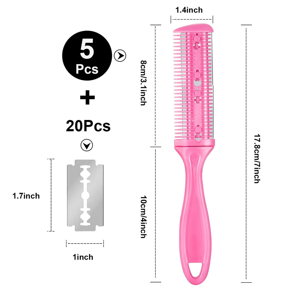 Boao twenty double-edged razors closeup enabling quick blade changes.
