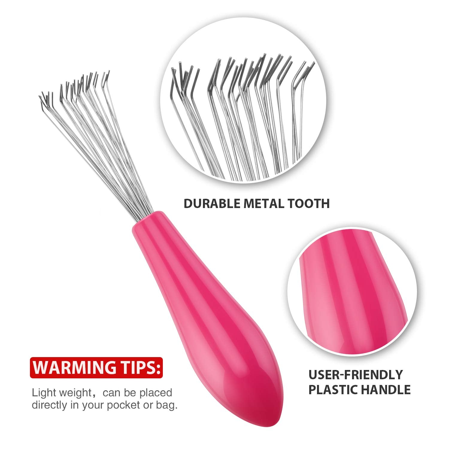 Boao waterproof nylon bristles rinse clean and stay durable after use.