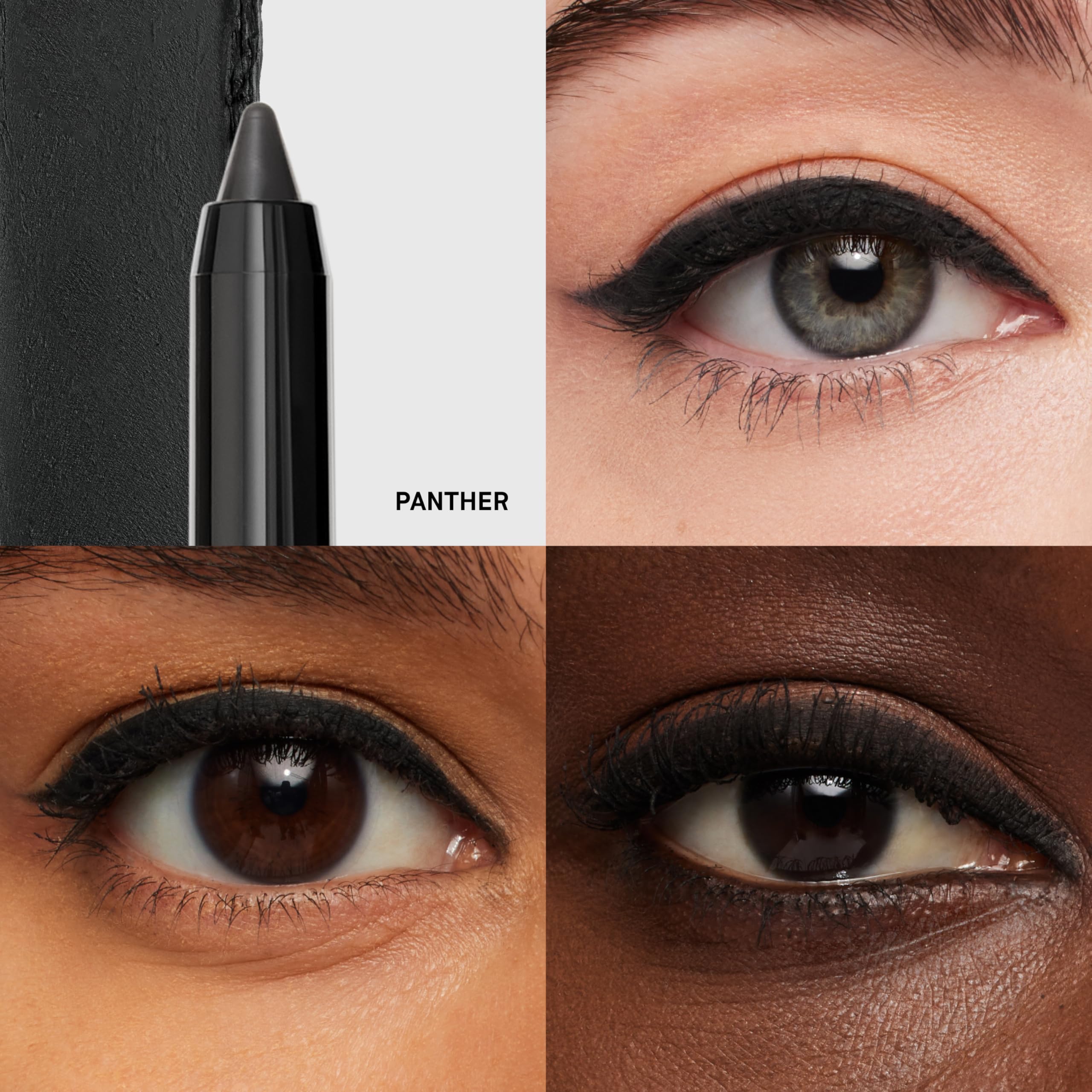 Bobbi Brown Long-Wear Cream Liner Stick with built-in sharpener for sharp edges in Panther.