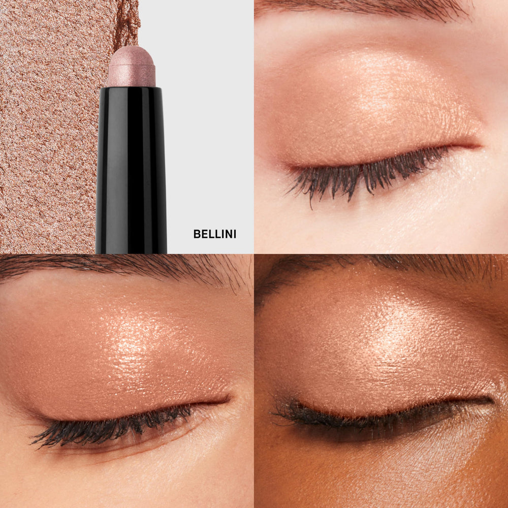 Bellini shadow stick primes and defines with buildable color for versatile looks.