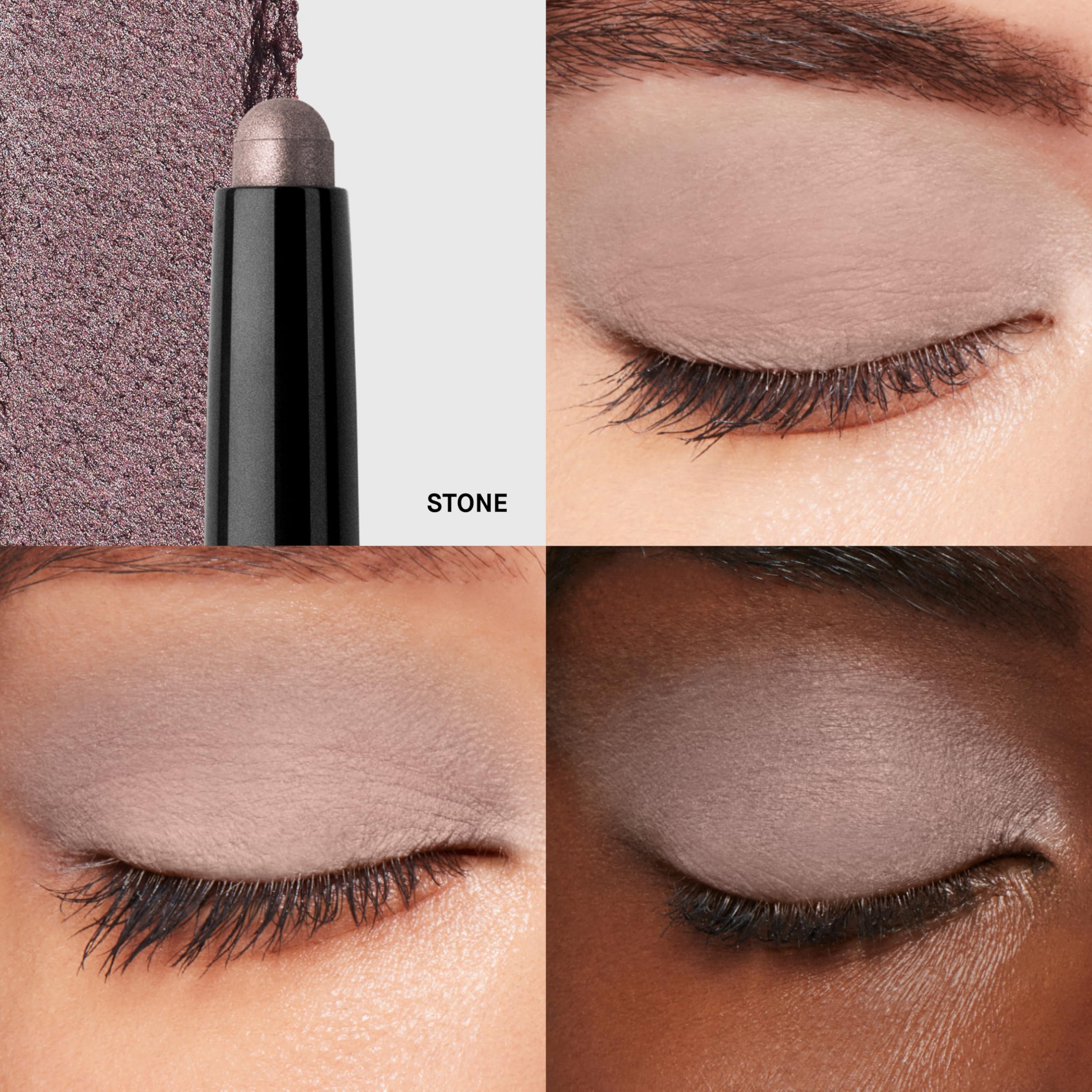 Stone matte finish close-up priming lids for a smooth base and long wear.