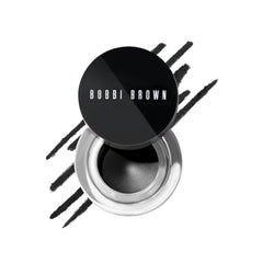 Bobbi Brown Long-Wear Gel Eyeliner closeup application showing precise line.