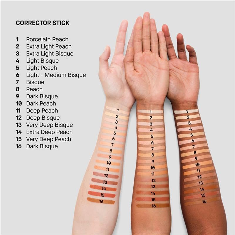 Bobbi Brown Skin Corrector Stick demonstrates hydration and a smooth finish.