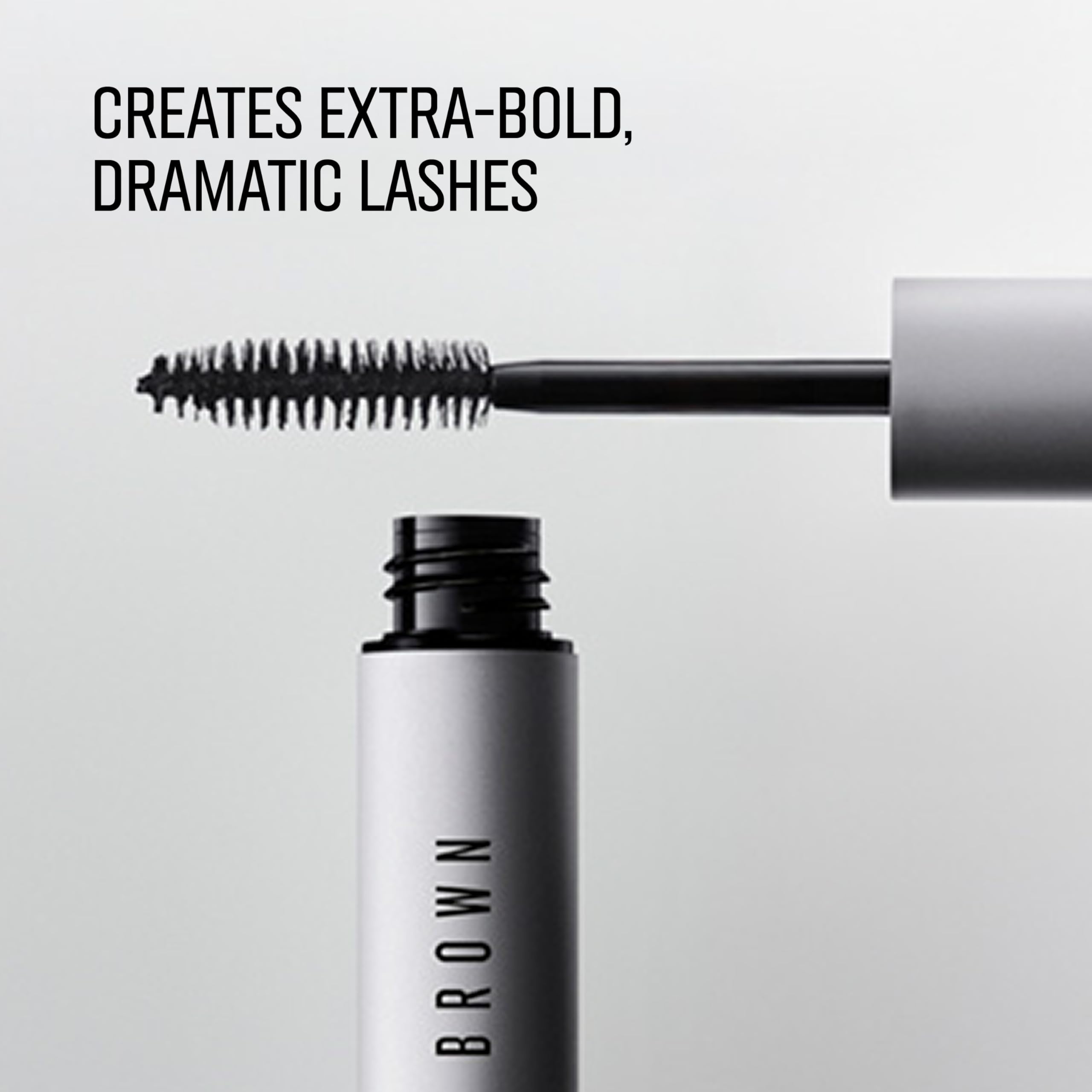 Bobbi Brown Smokey Eye Mascara tube close-up highlights sleek packaging.