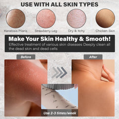 Family-friendly exfoliation suitable for adults, kids, and babies