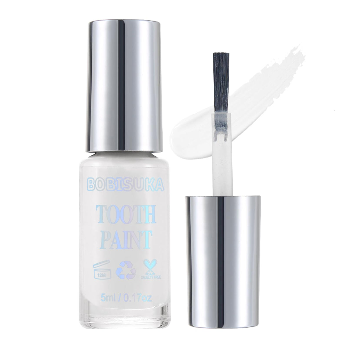 BOBISUKA White Tooth Paint 5ml bottle for vampire cosplay, instant bright white shade.
