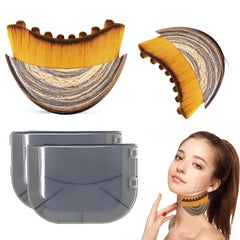 BoBoWalk 2pcs lymphatic contour face brush for soothing facial massage and serum distribution.