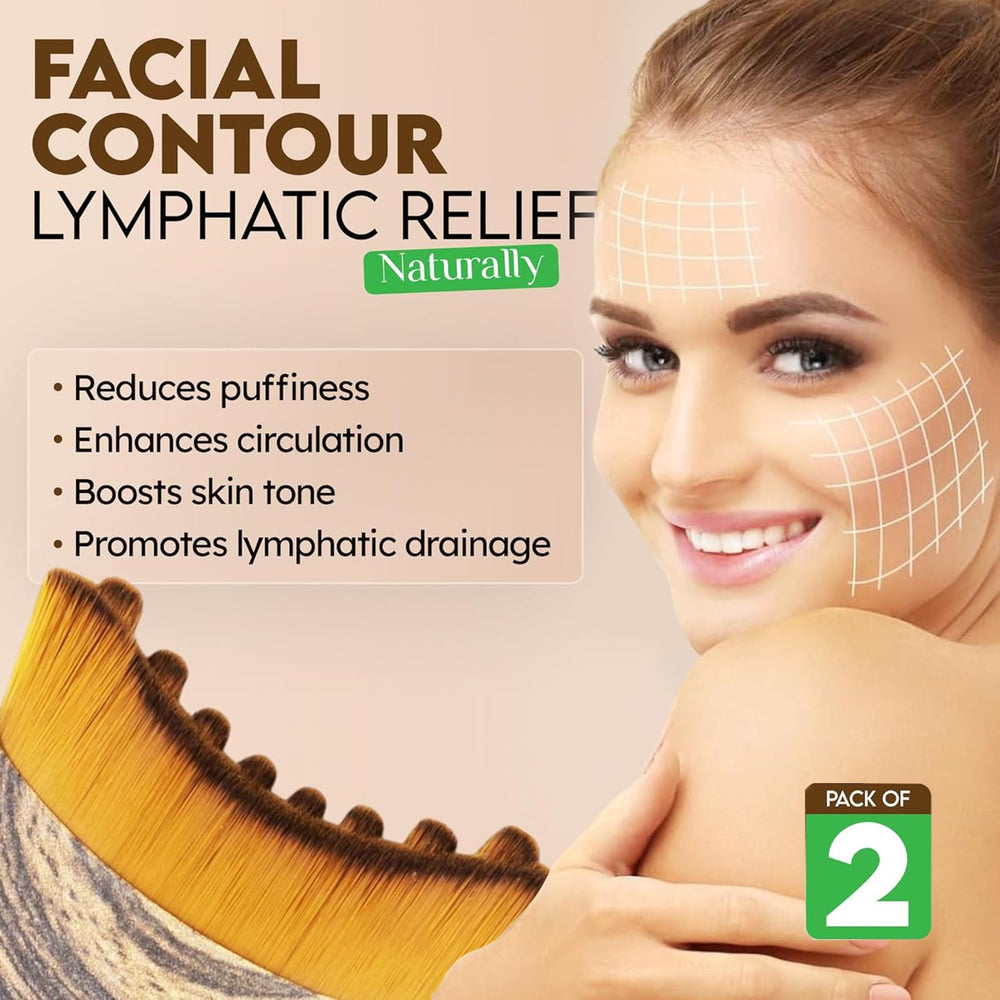 BoBoWalk face neck massage brush with ergonomic anti-slip handle for precise strokes.