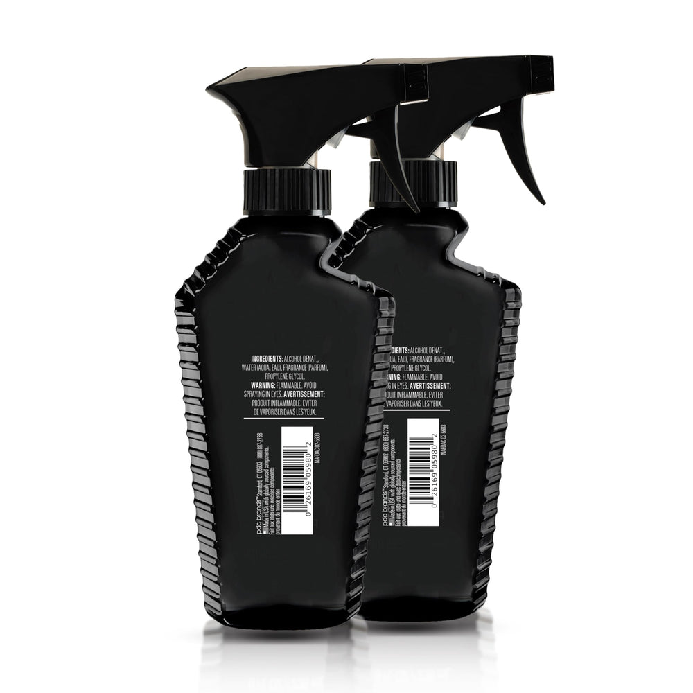 Side view shows sleek masculine bottle design