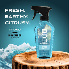 BOD man Blue Surf top notes grapefruit and bergamot for an invigorating opening