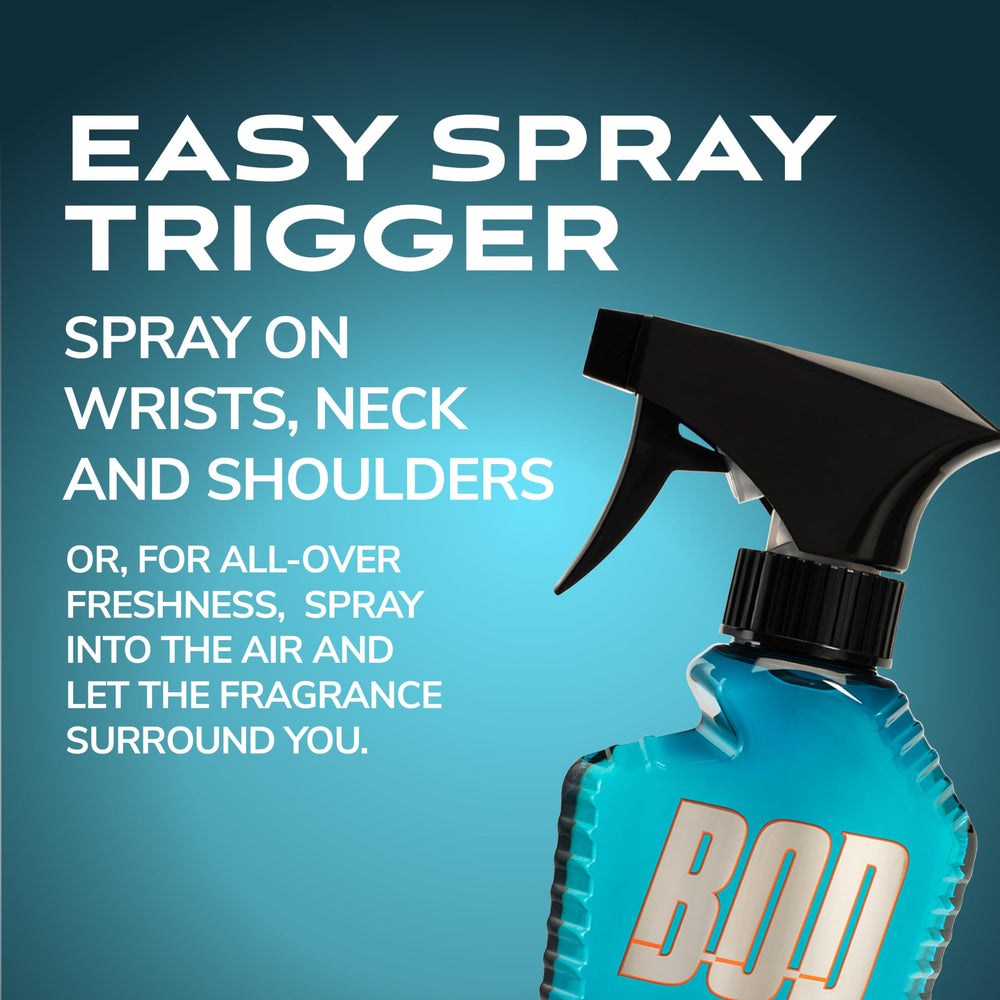 BOD man Fresh Blue Musk bottle side view for confident daily freshness