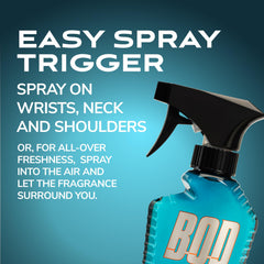 BOD man Fresh Blue Musk bottle side view for confident daily freshness