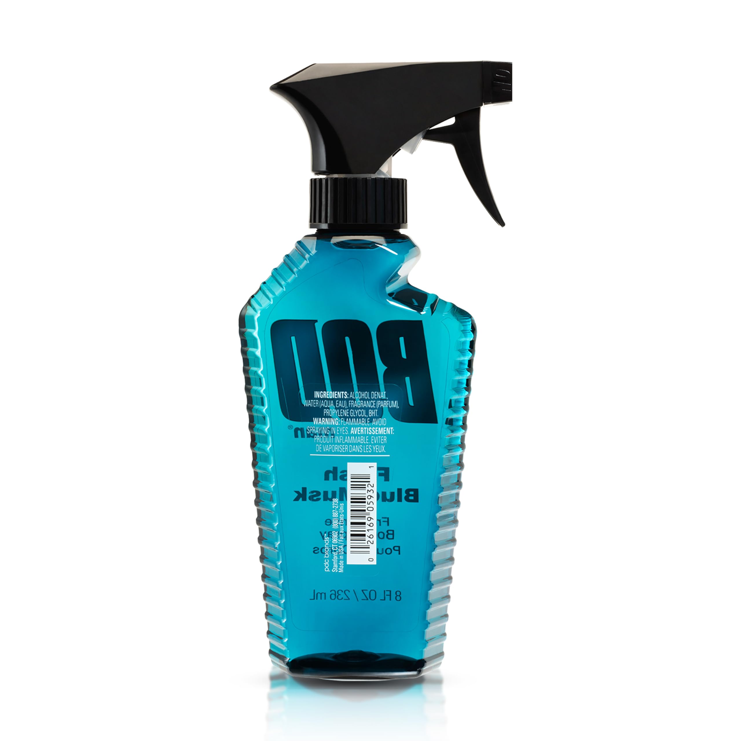 BOD man Fresh Blue Musk packaging image communicating cruelty-free values and premium quality
