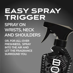 Easy-spray trigger enables precise, hassle-free fragrance application