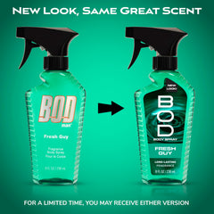 BOD man Fresh Guy spray trigger delivers even application.