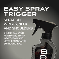 BOD Man Uppercut atomizer mist, quick spray for instant refresh.