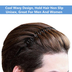 bodbop banda de cabello metálica negra para uso deportivo, ligera y resistente durante entrenamientos.