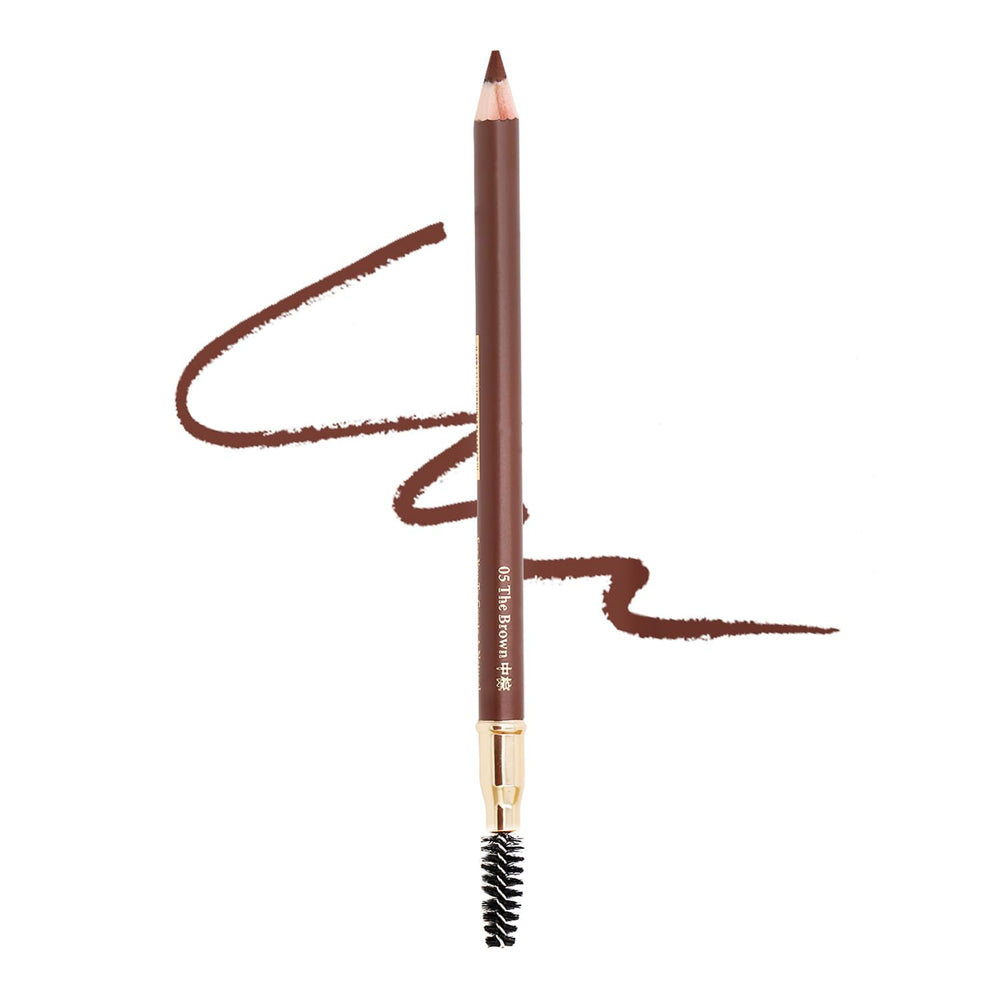 Bodermincer eyebrow pencil in black swatch for precise, long-lasting definition.