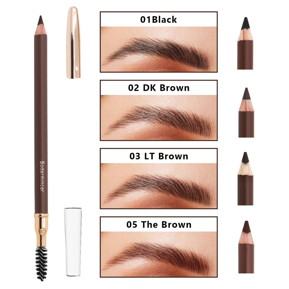 Bodermincer eyebrow pencil in brown swatch for versatile color matching.