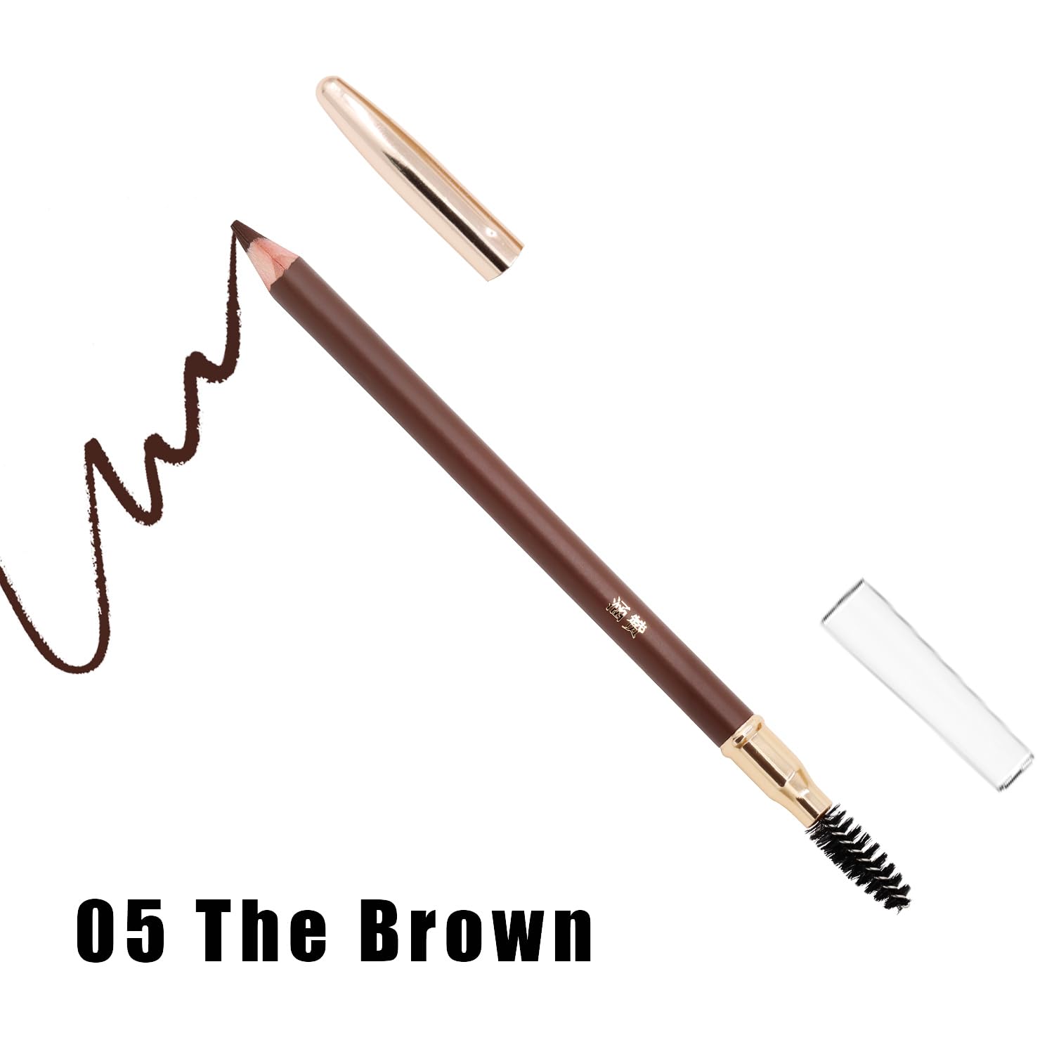 Bodermincer eyebrow pencil in dark brown swatch for natural-looking brows.