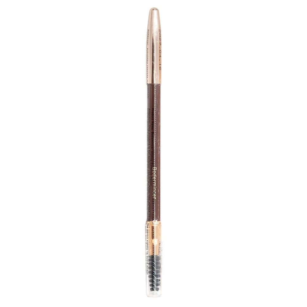 Bodermincer eyebrow pencil in use demonstrating quick brow filling.