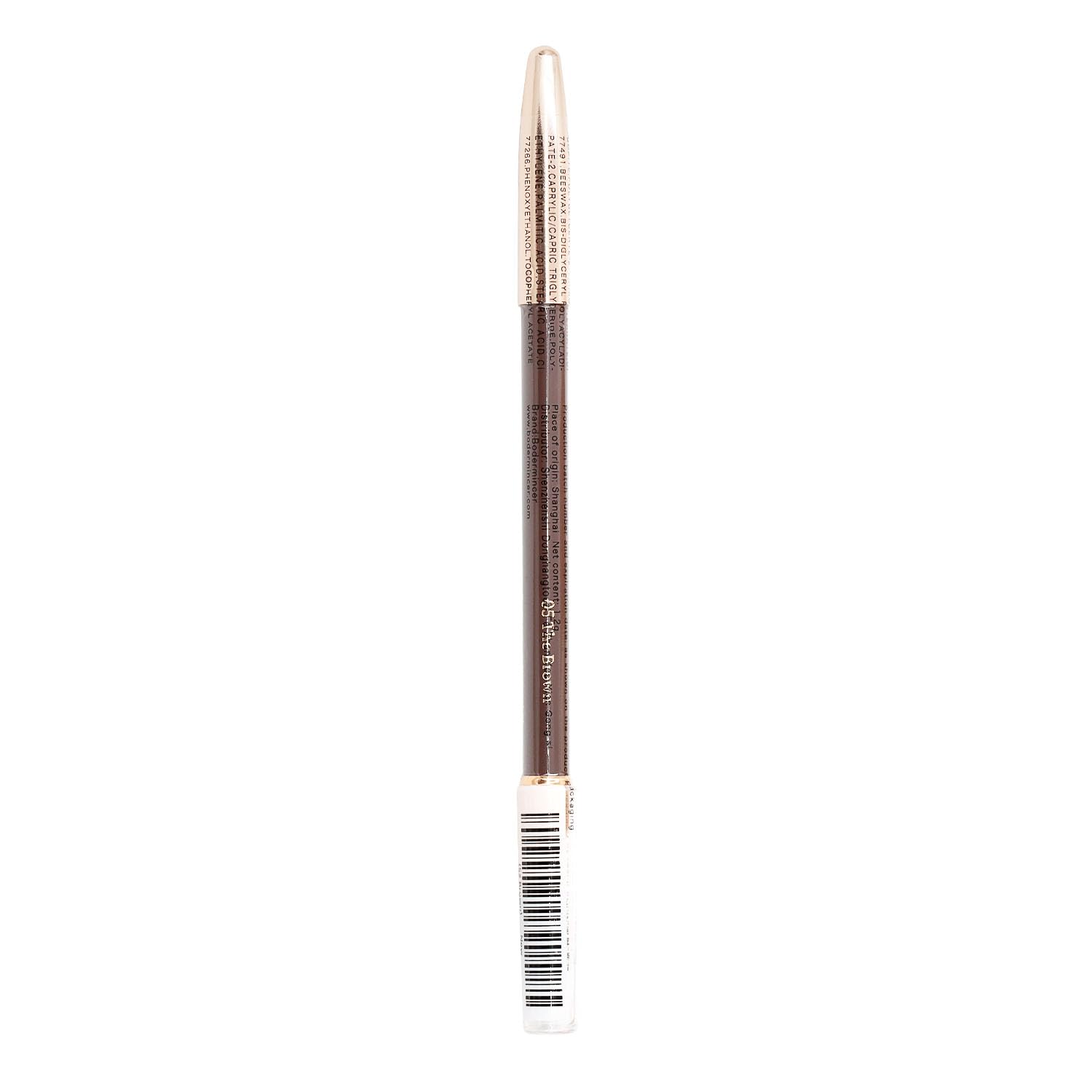 Bodermincer eyebrow pencil tip close-up highlighting a precise fine point.
