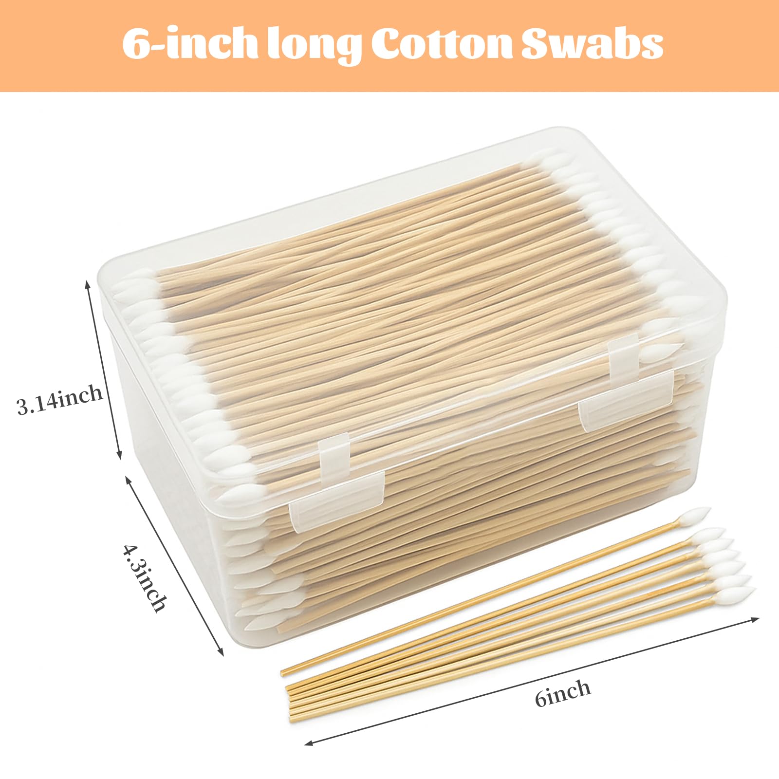 BODFPPC bamboo-handle swabs ideal for gun barrel detailing and oil removal