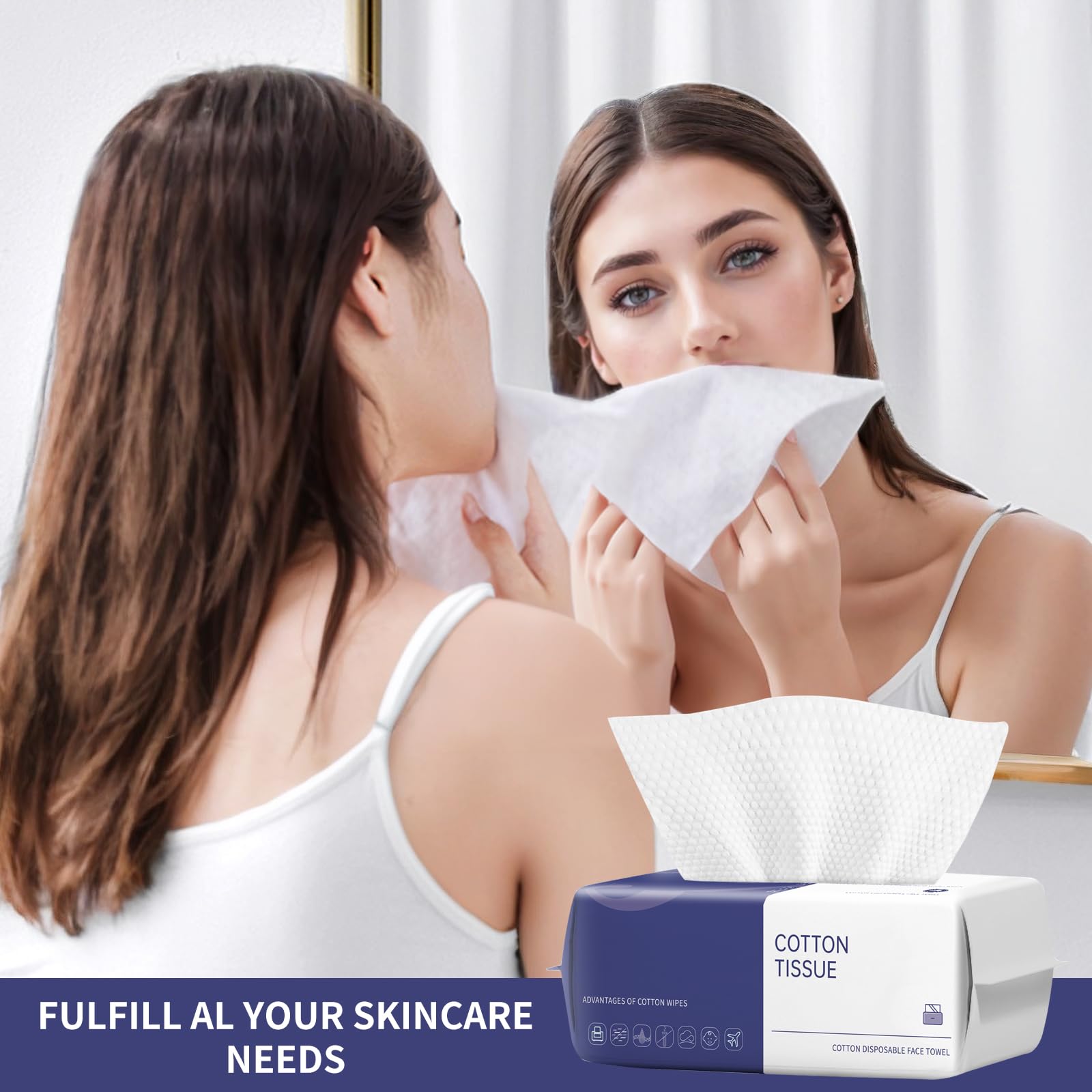 BODFPPC fragrance-free towels reduce irritation risk during cleansing routines.