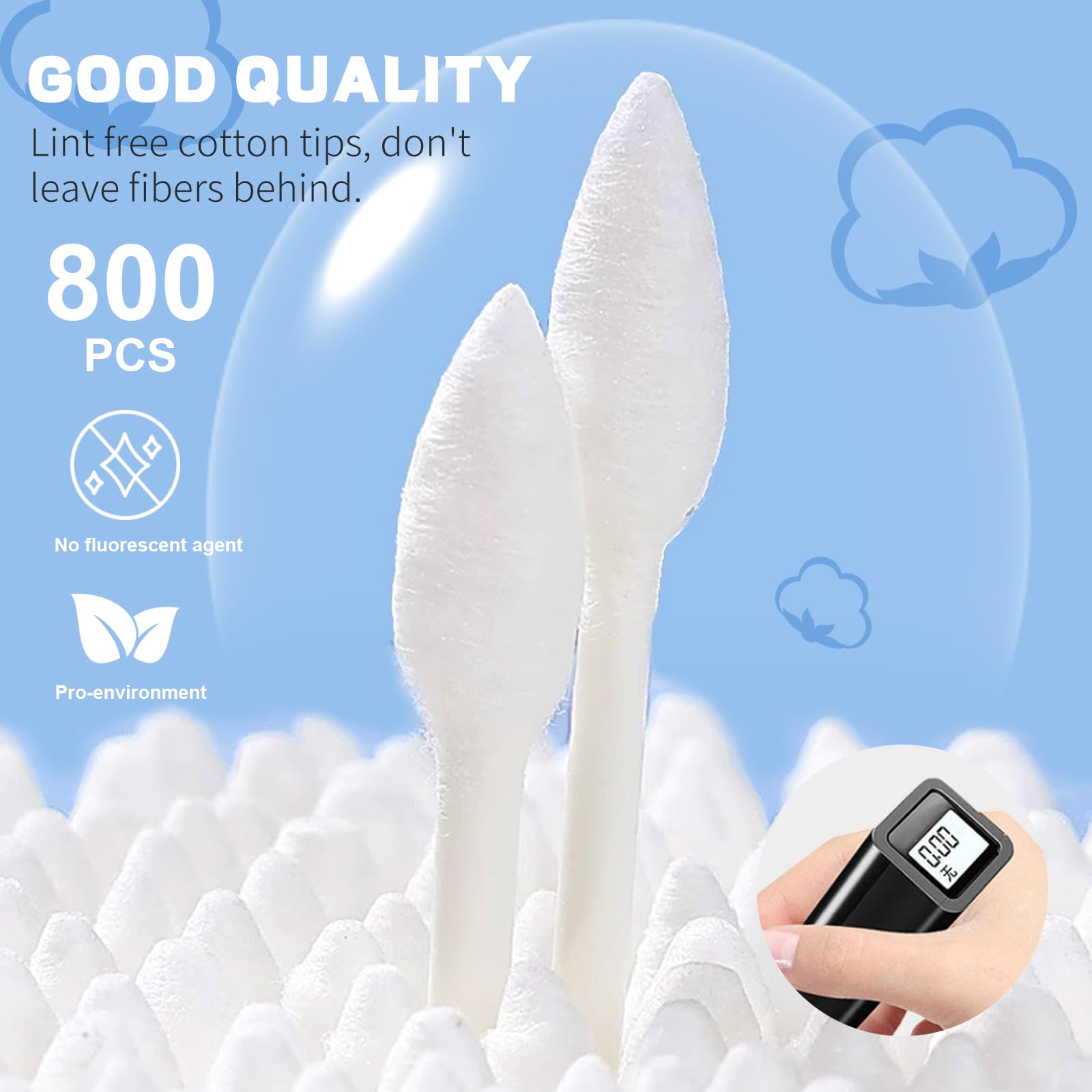 BODFPPC Paper Stick cotton swabs made with recyclable materials