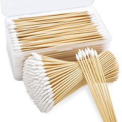 BODFPPC pointed cotton swabs with storage case for precise cleaning in tight spaces