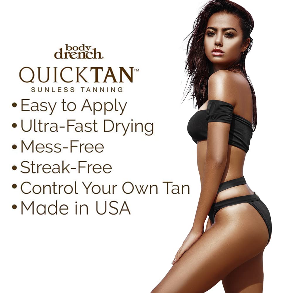 Body Drench QuickTan 360° nozzle enables even coverage.