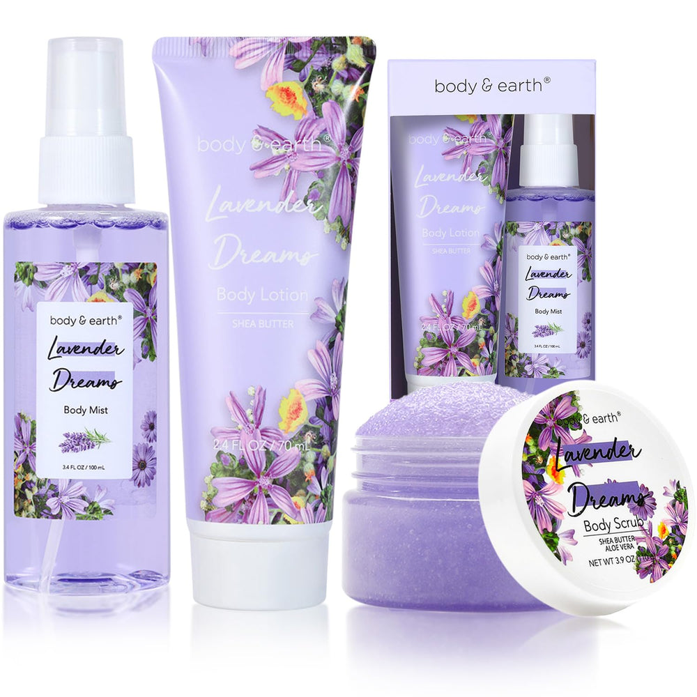 BODY & EARTH caja-regalo Lavanda Suenos para relajación en casa