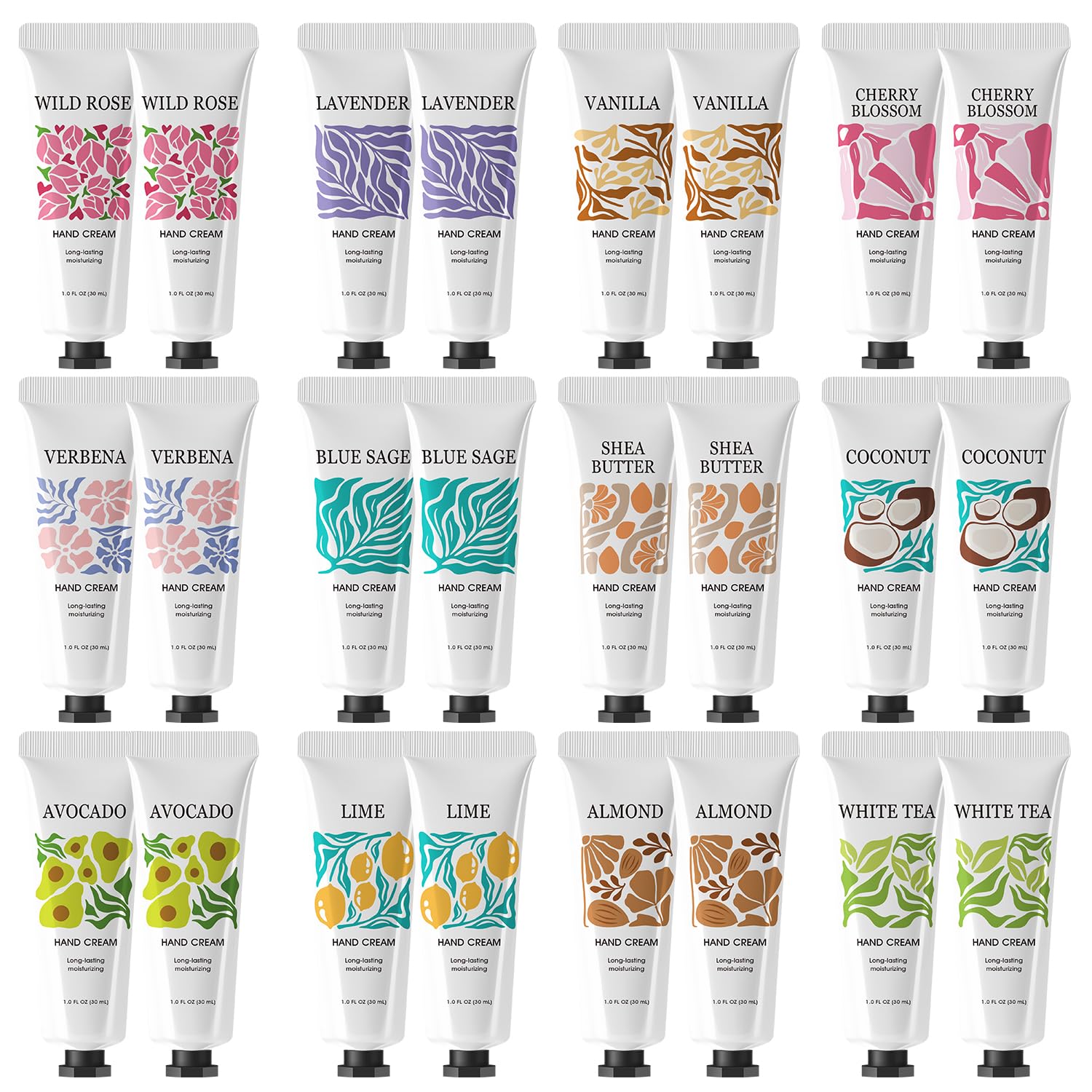 BODY & EARTH LOVE 24 cremas de manos con aromas, regalo práctico.