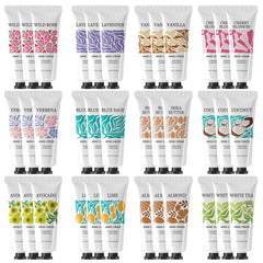 BODY & EARTH LOVE crema de manos 36-pack fragancias naturales para hidratar diariamente.