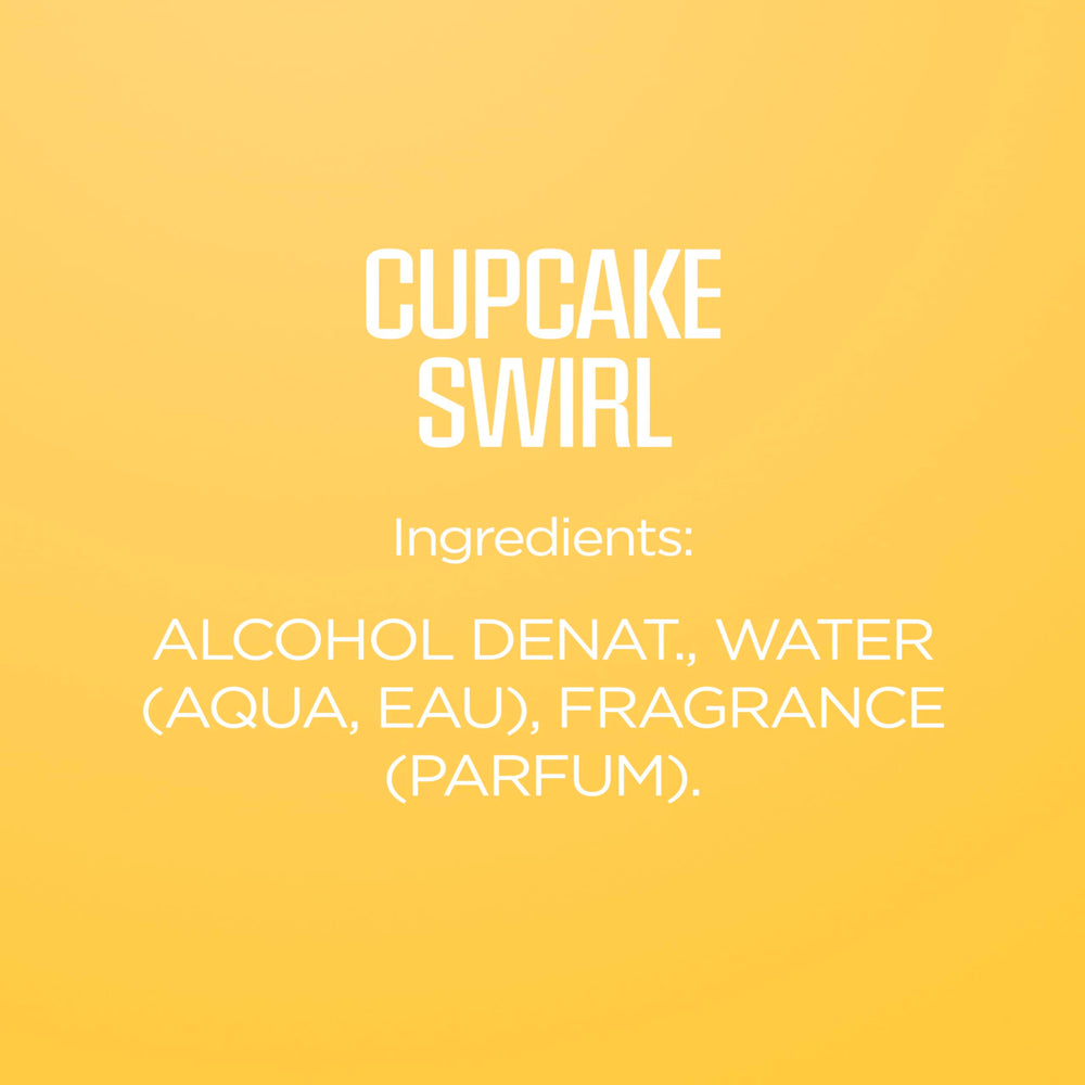 Cupcake Swirl in hand ready to start your daily fragrance routine
