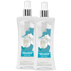 Body Fantasies Signature Fresh White Musk bottle with an easy-grip contour for daily use
