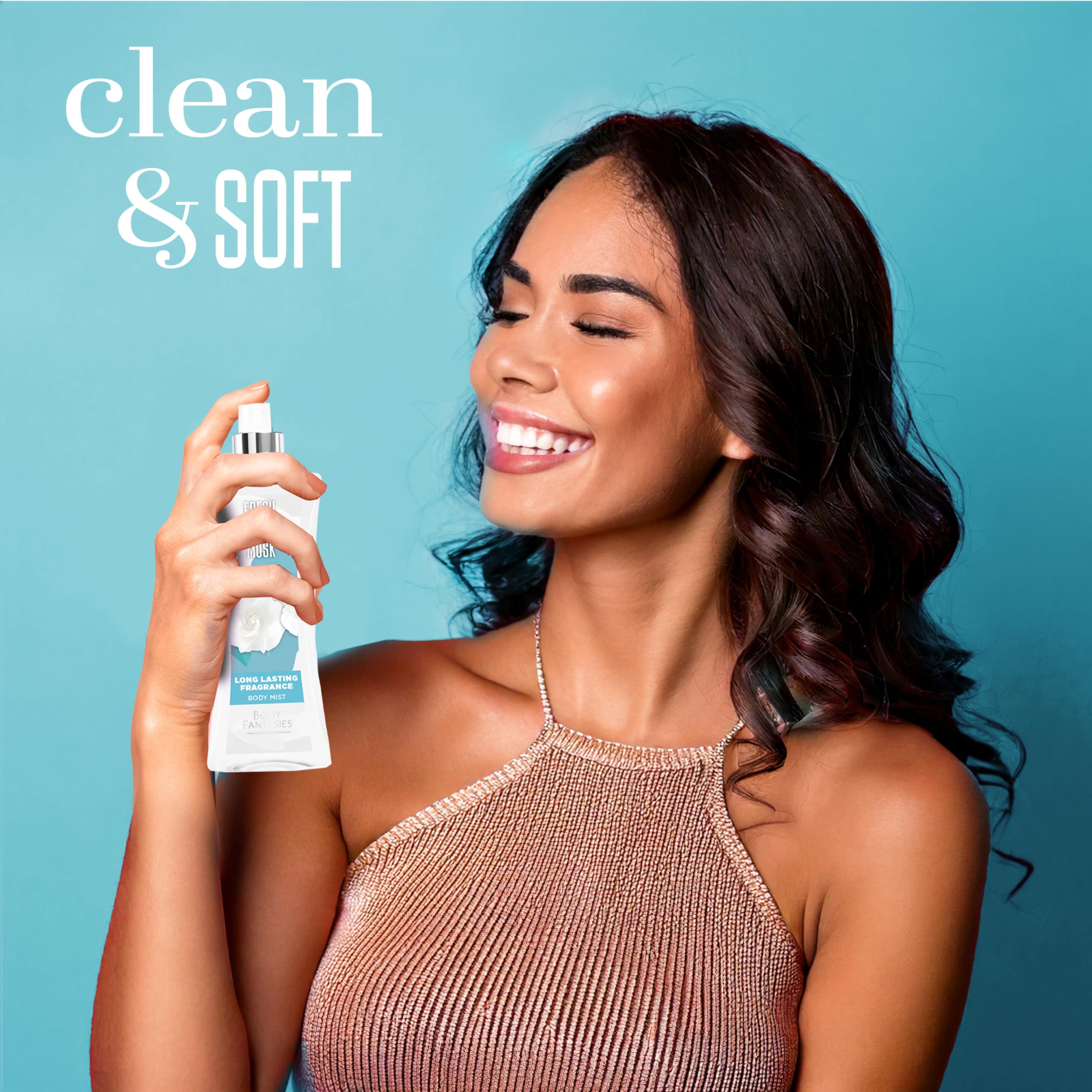Body Fantasies Fresh White Musk label detail suggests premium scent