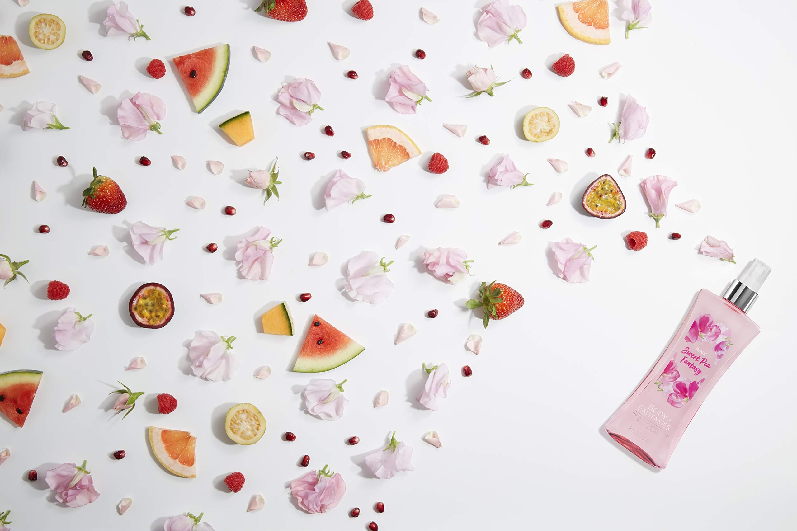 Body Fantasies Sweet Pea spray-mist for on-the-go refreshment