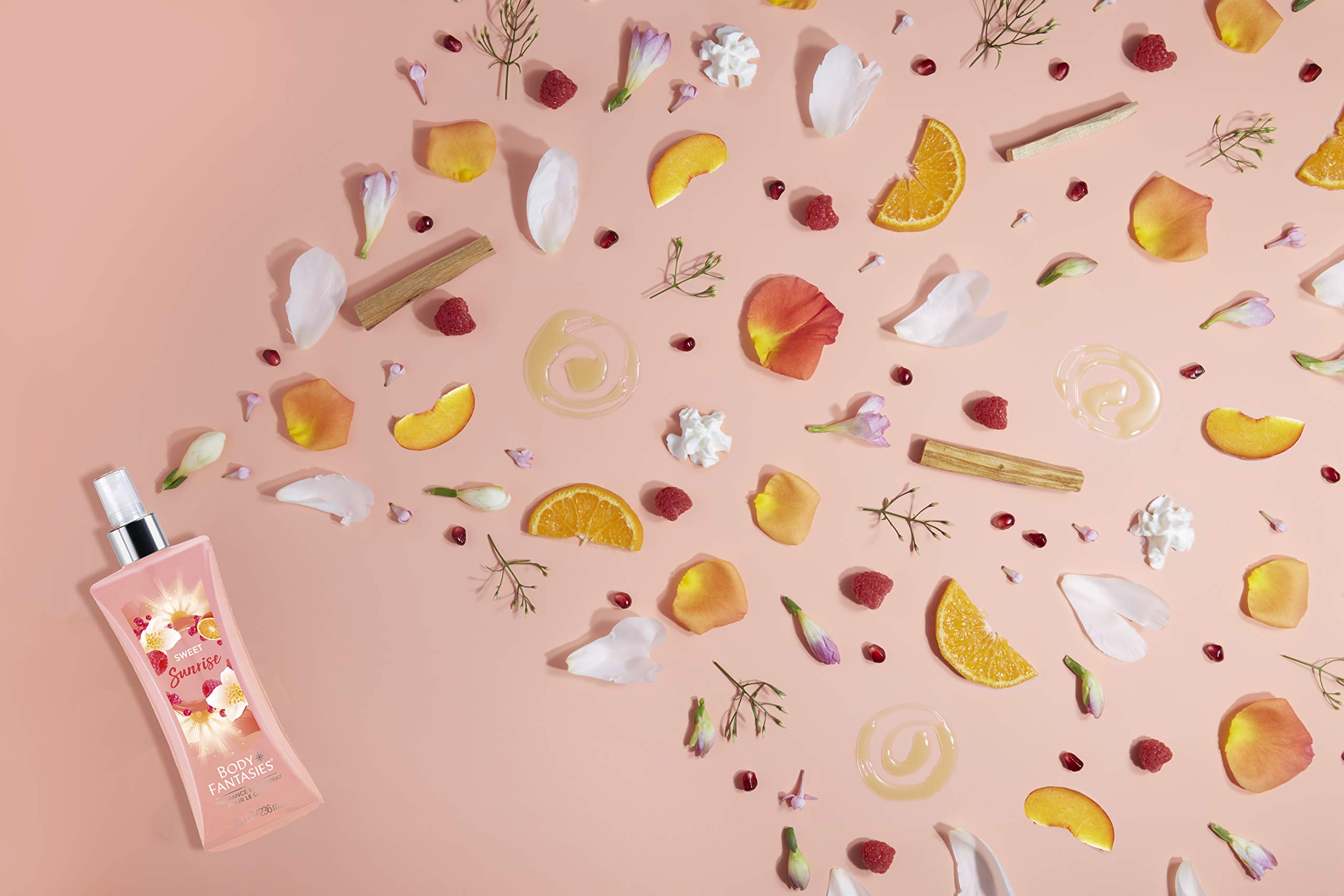 Body Fantasies Sweet Sunrise Dry-Down offers lasting impression