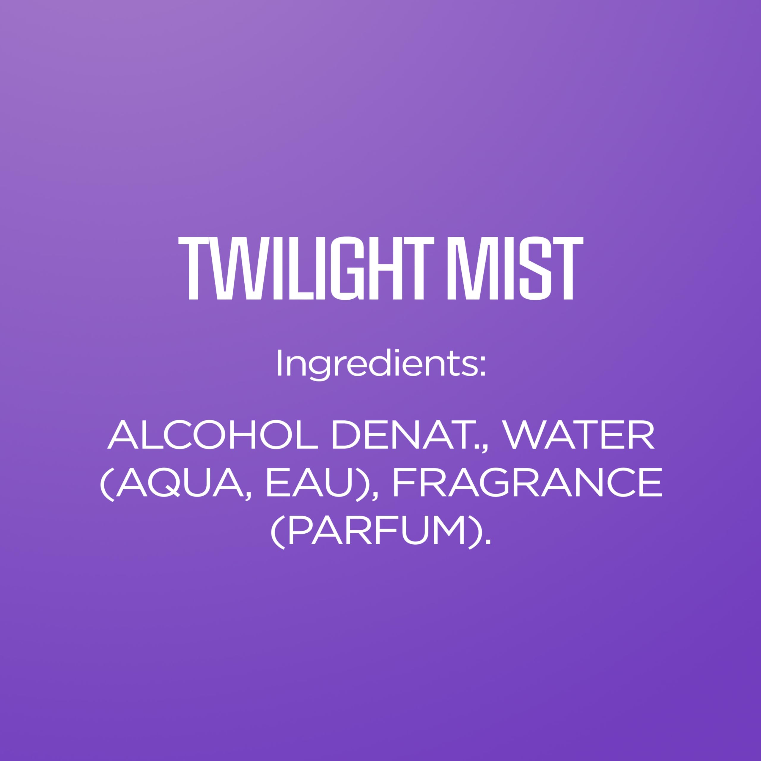 Body Fantasies Twilight Mist night-out vanity display suggests stylish appeal.