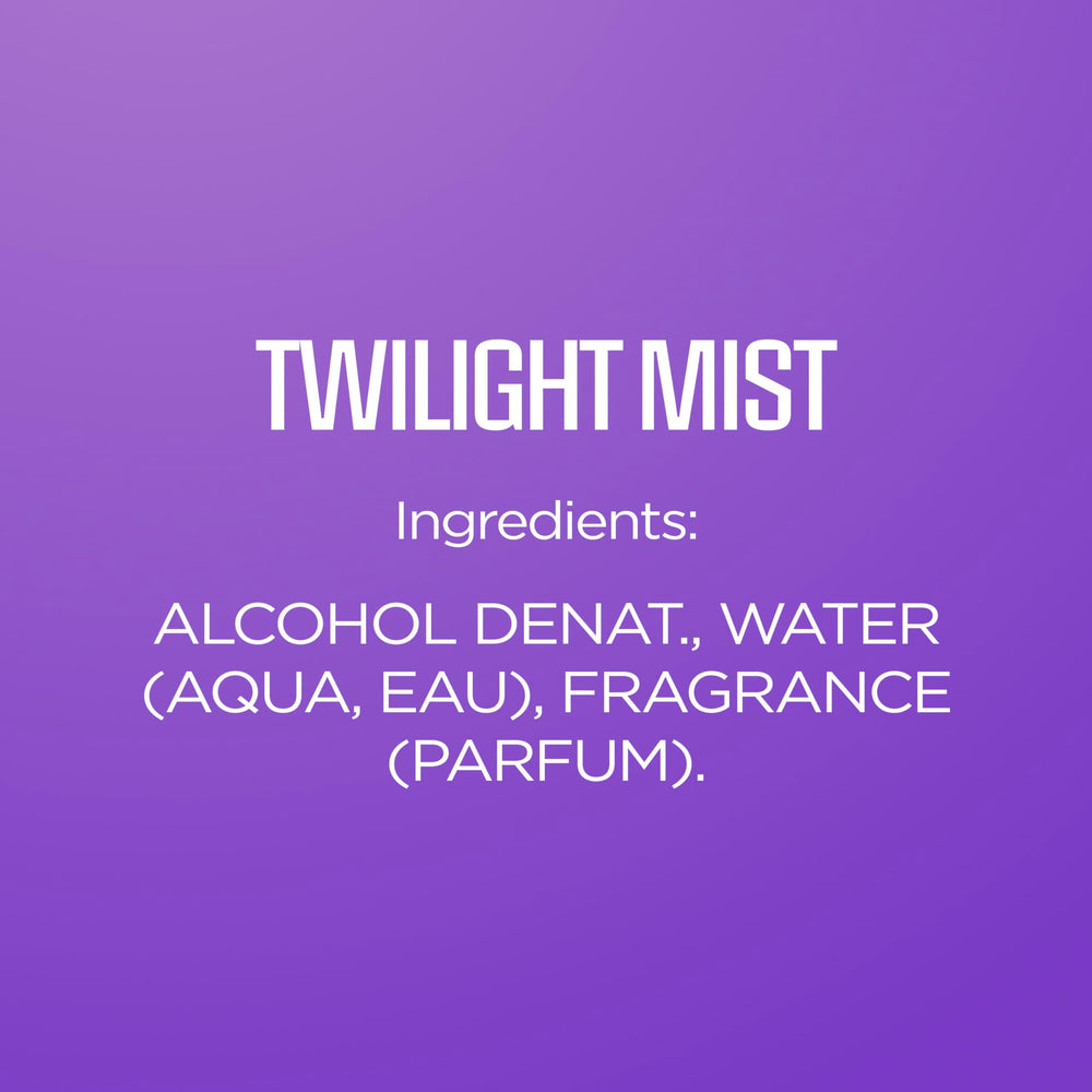 Body Fantasies Twilight Mist night-out vanity display suggests stylish appeal.