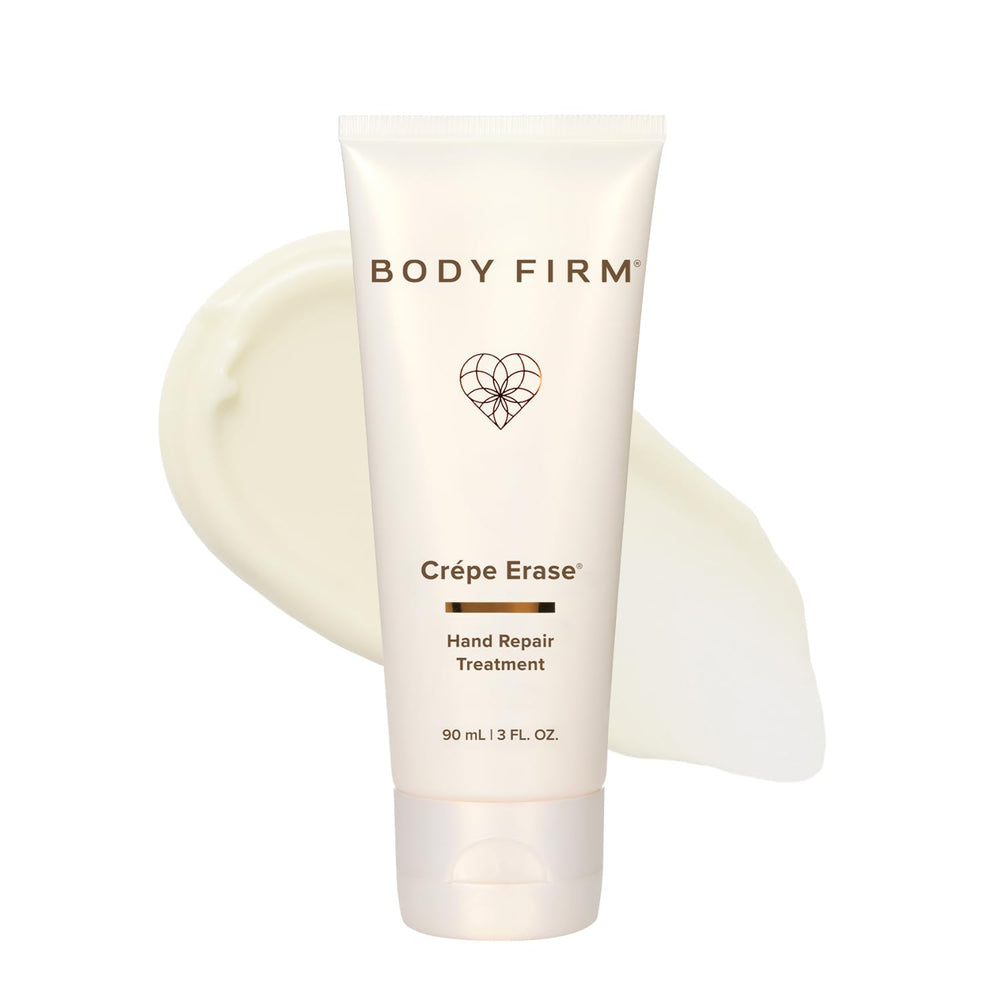 Body Firm Crepe Erase Hand Repair jar front label highlighting anti aging care
