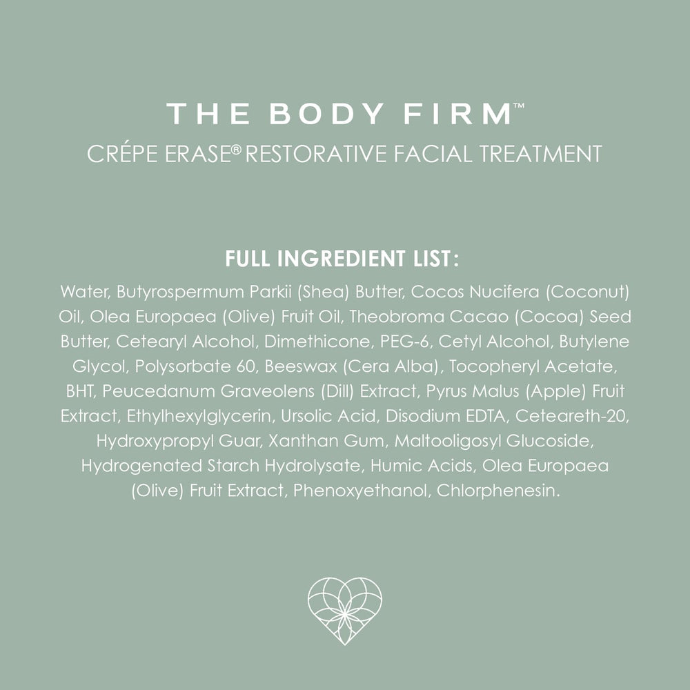 Body Firm Crepe Erase neck firming cream focusing on neck wrinkle resilience.