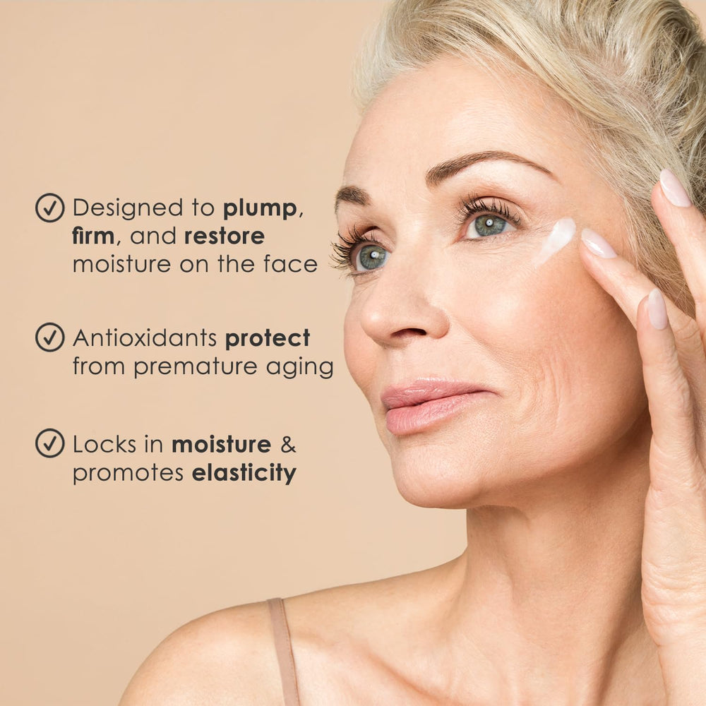 Body Firm Crepe Erase TruFirm complex with dill apple sage for firmer-looking skin.