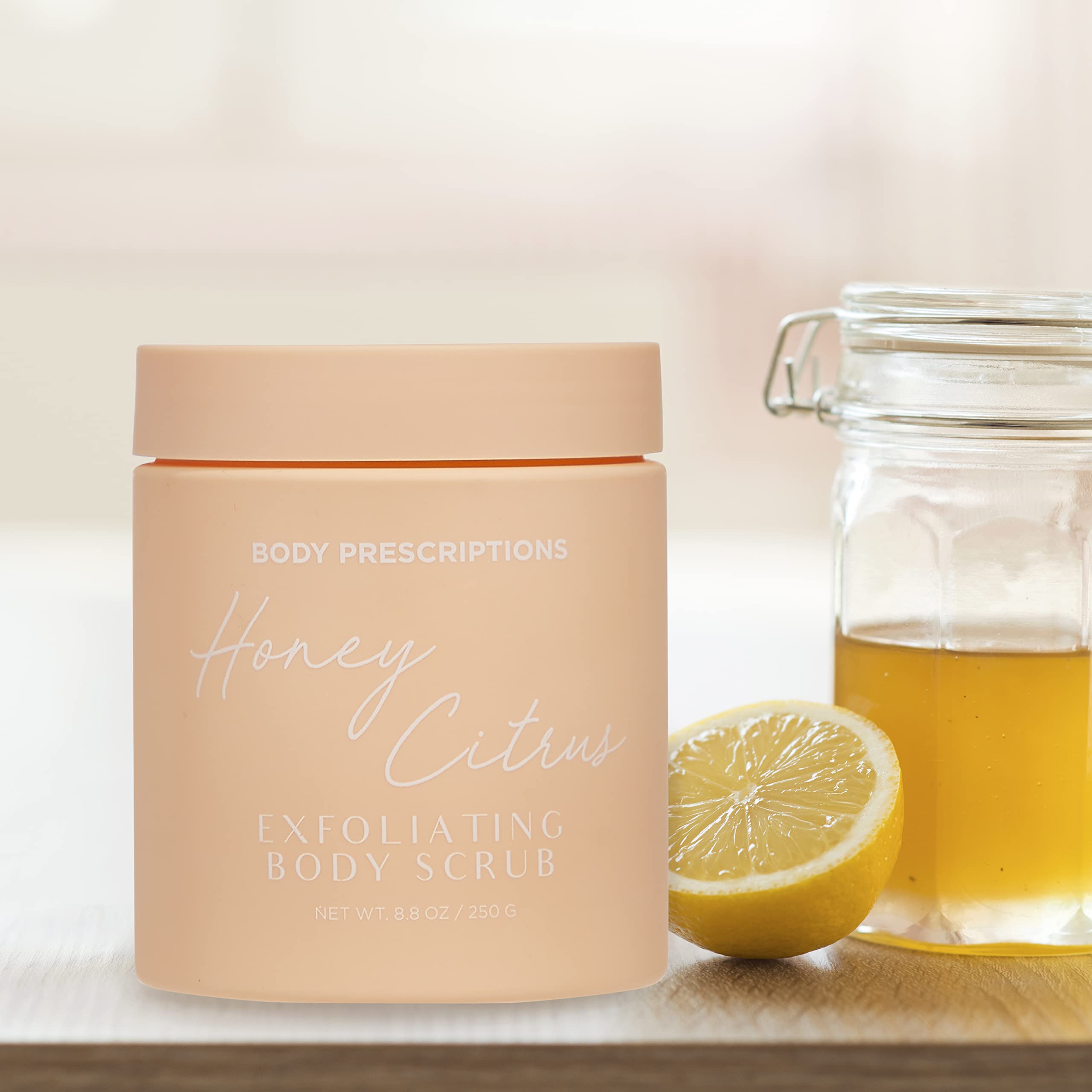 Body Prescriptions exfoliante corporal menta dulce frasco aroma refrescante al ducharte