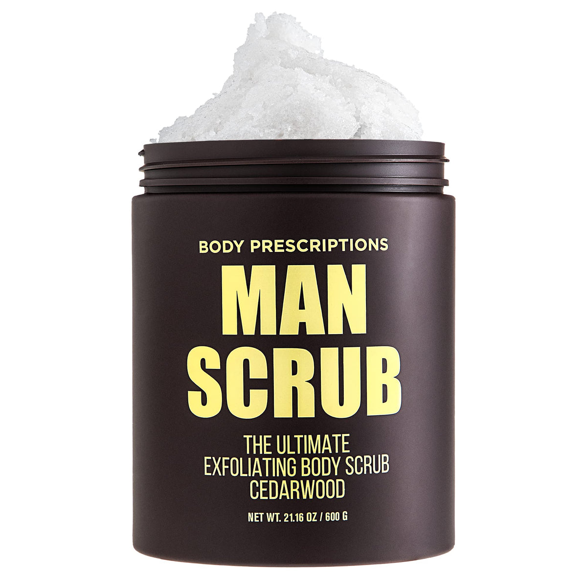 Body Prescriptions exfoliante para cuerpo: frasco de 21 onzas con tapa giratoria, ideal para uso diario