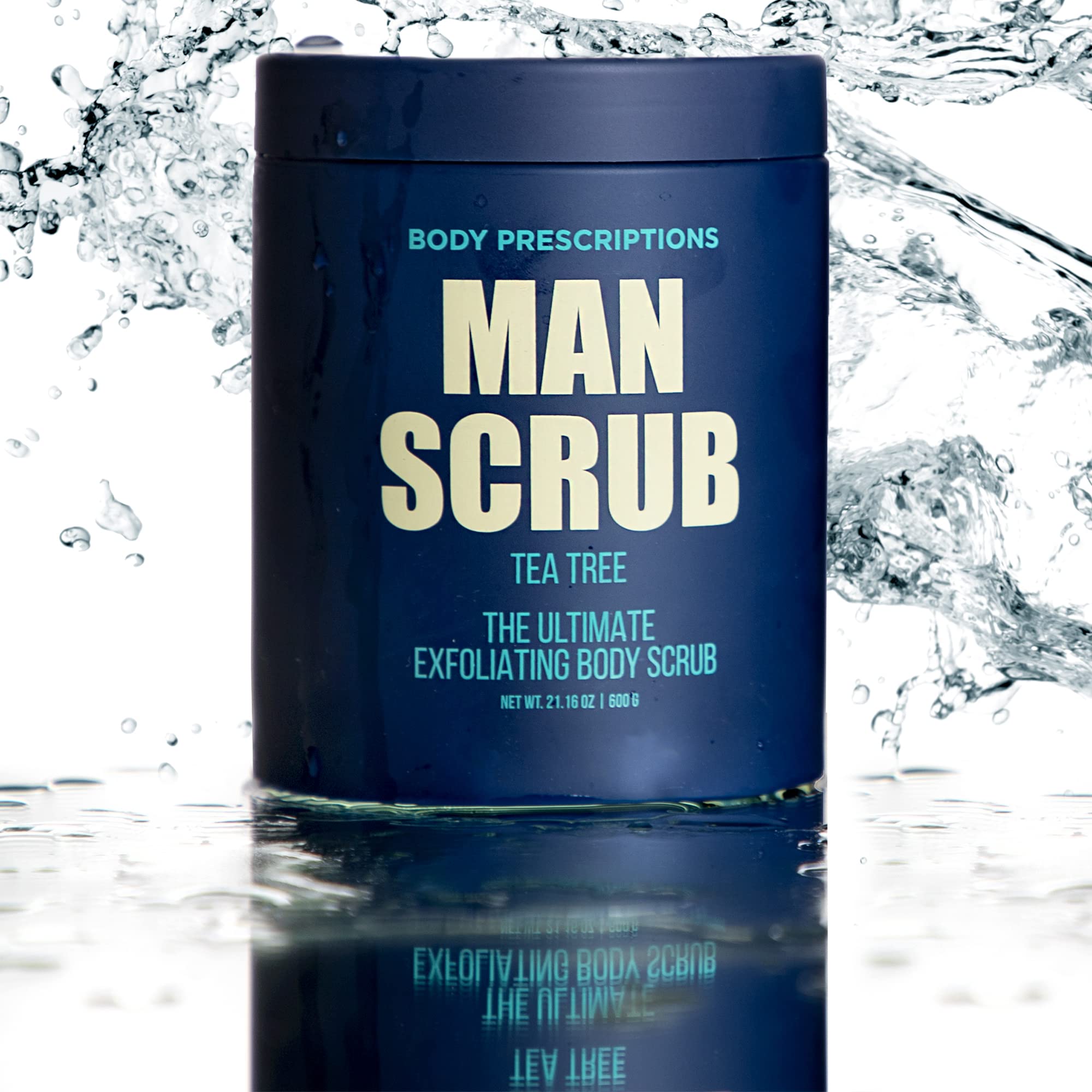 Body Prescriptions Men's exfoliating scrub twist-top lid for easy use